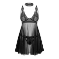Babydoll Donarella schwarz von Obssesive