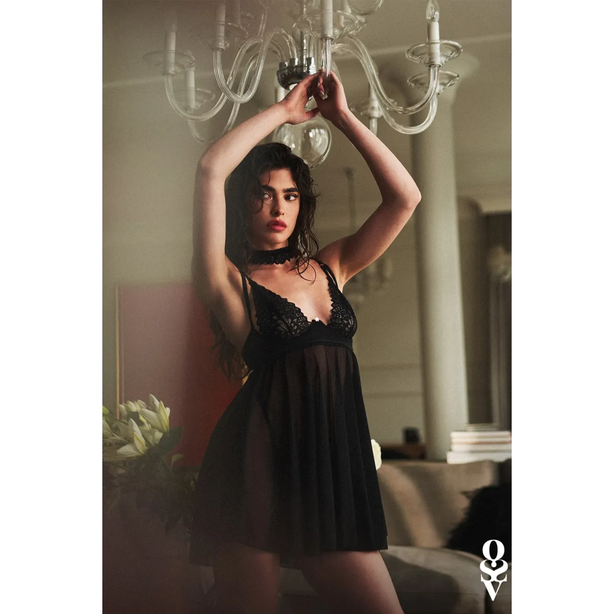 Babydoll Donarella schwarz von Obssesive | Fesselliebe.de