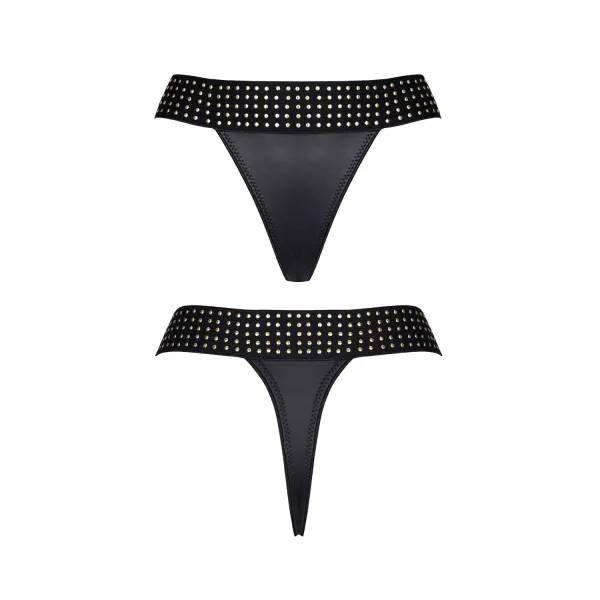 Schwarzer String-Tanga CBAmber001 von Demoniq Cash Baby Collection | Fesselliebe.de