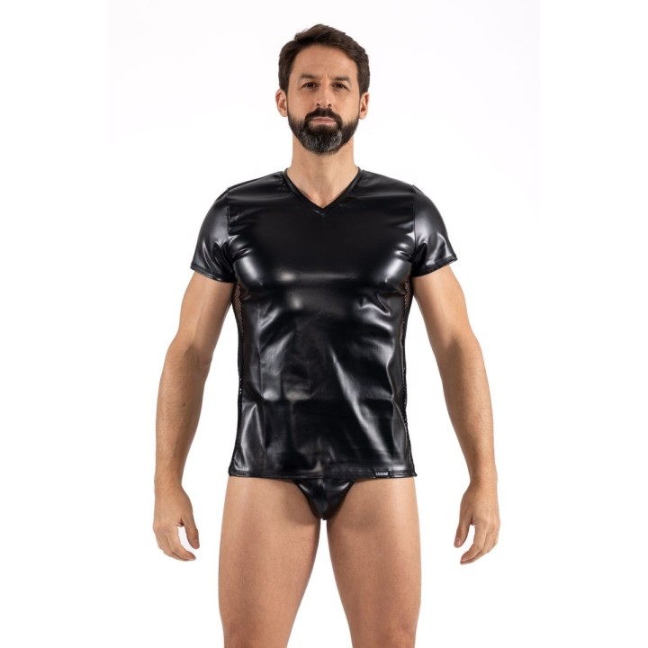 Schwarzes Herren T-Shirt 2401-81 von Look Me | Fesselliebe.de
