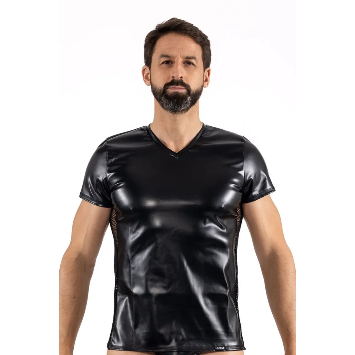 Schwarzes Herren T-Shirt 2401-81 von Look Me | Fesselliebe.de