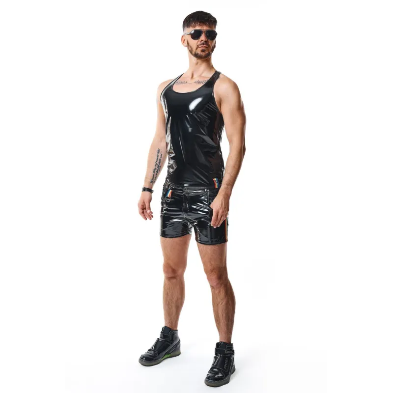 PVC Herren Tank Top RMFilippoRBW schwarz von Pride Festih Line | Fesselliebe.de