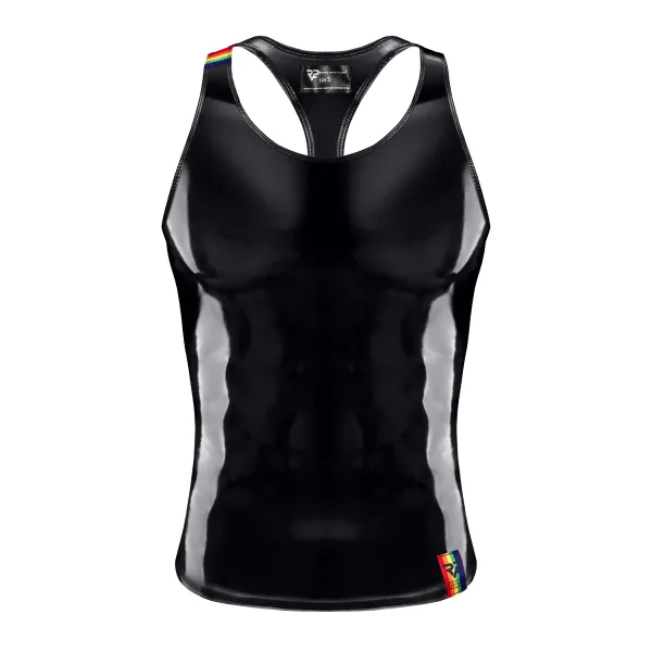 PVC Herren Tank Top RMFilippoRBW schwarz von Pride Festih Line | Fesselliebe.de