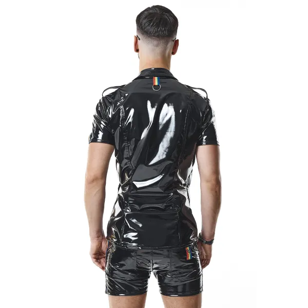 PVC Herren T-Shirt RMLuigiRBW schwarz von Pride Festih Line | Fesselliebe.de