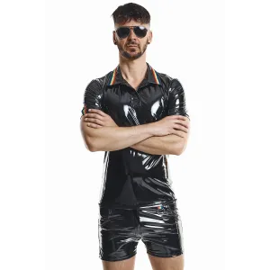PVC Polo Shirt RMRaffaeleRBW schwarz von Pride Festih Line
