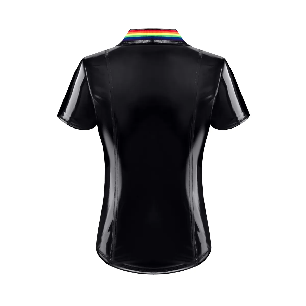 PVC Polo Shirt RMRaffaeleRBW schwarz von Pride Festih Line | Fesselliebe.de