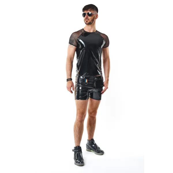 PVC Herren T-Shirt RMSandroRBW schwarz von Pride Festih Line | Fesselliebe.de