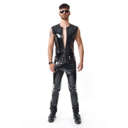 PVC Herren Weste RMTaddeoRBW schwarz von Pride Festih Line | Fesselliebe.de