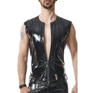 PVC Herren Weste RMTaddeoRBW schwarz von Pride Festih Line