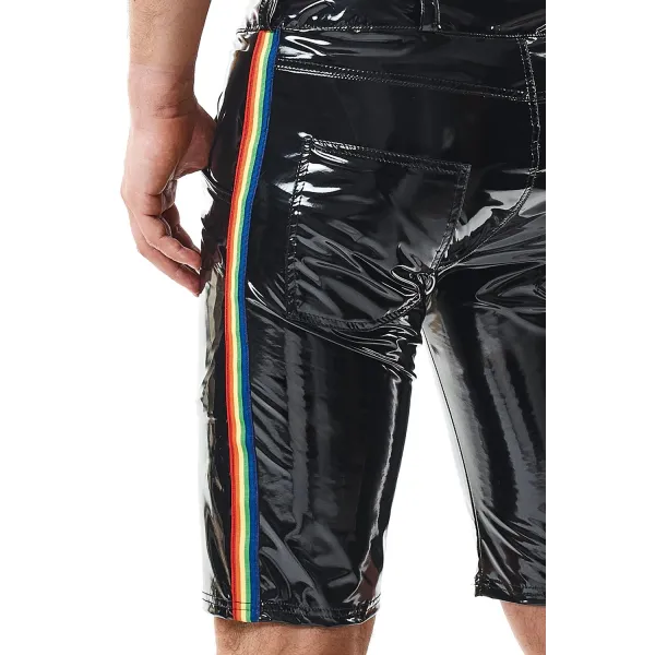 Herren PVC Shorts RMUmbertoRBW schwarz von Pride Festih Line | Fesselliebe.de