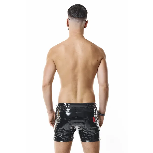 Herren PVC Shorts RMFabianoPVC schwarz von nextGEN Collection | Fesselliebe.de