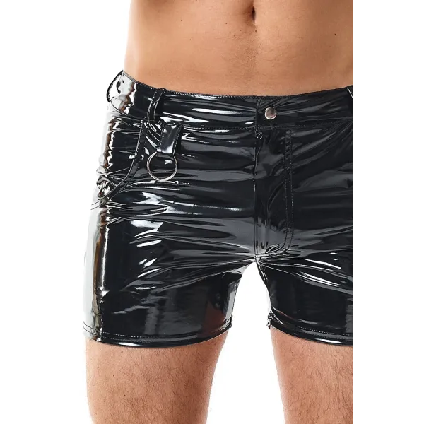 Herren PVC Shorts RMFabianoPVC schwarz von nextGEN Collection | Fesselliebe.de
