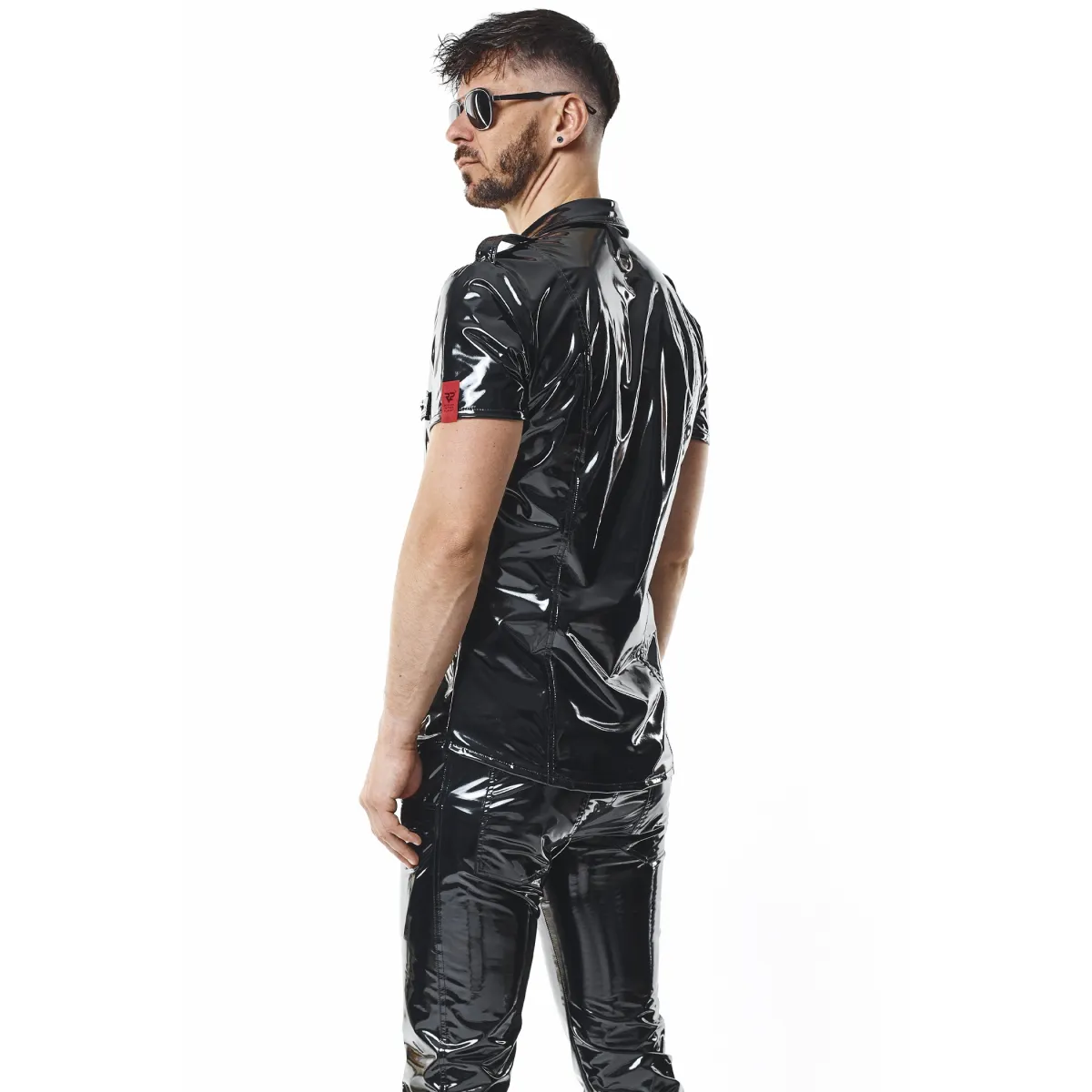 PVC Herren T-Shirt RMLeonardoPVC schwarz nextGEN Collection | Fesselliebe.de
