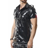 PVC Herren T-Shirt RMLeonardoPVC schwarz nextGEN Collection | Fesselliebe.de