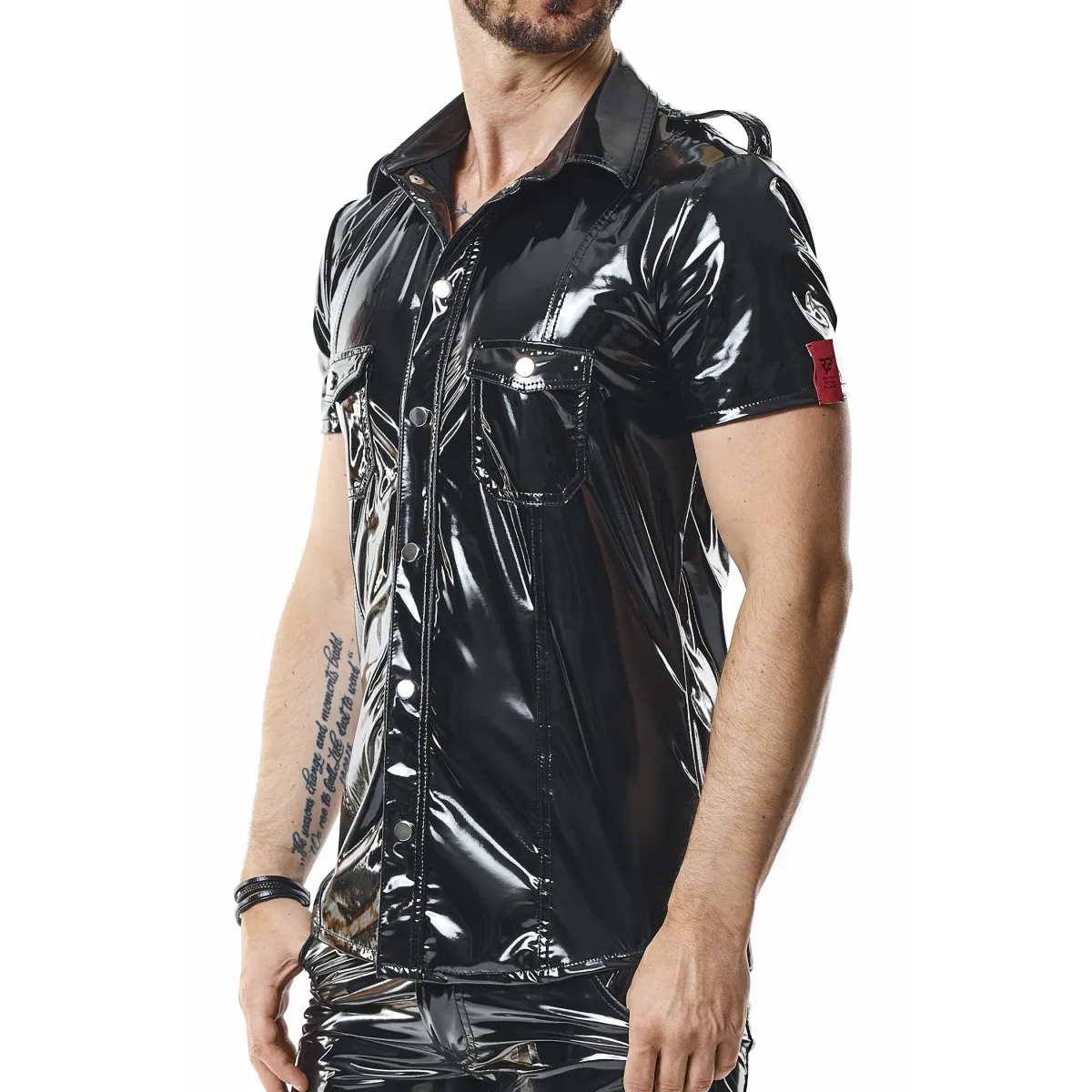PVC Herren T-Shirt RMLeonardoPVC schwarz nextGEN Collection | Fesselliebe.de