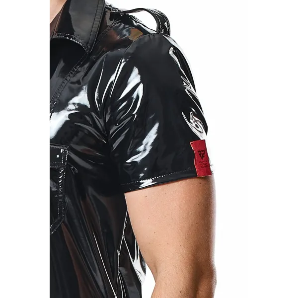 PVC Herren T-Shirt RMLeonardoPVC schwarz nextGEN Collection | Fesselliebe.de