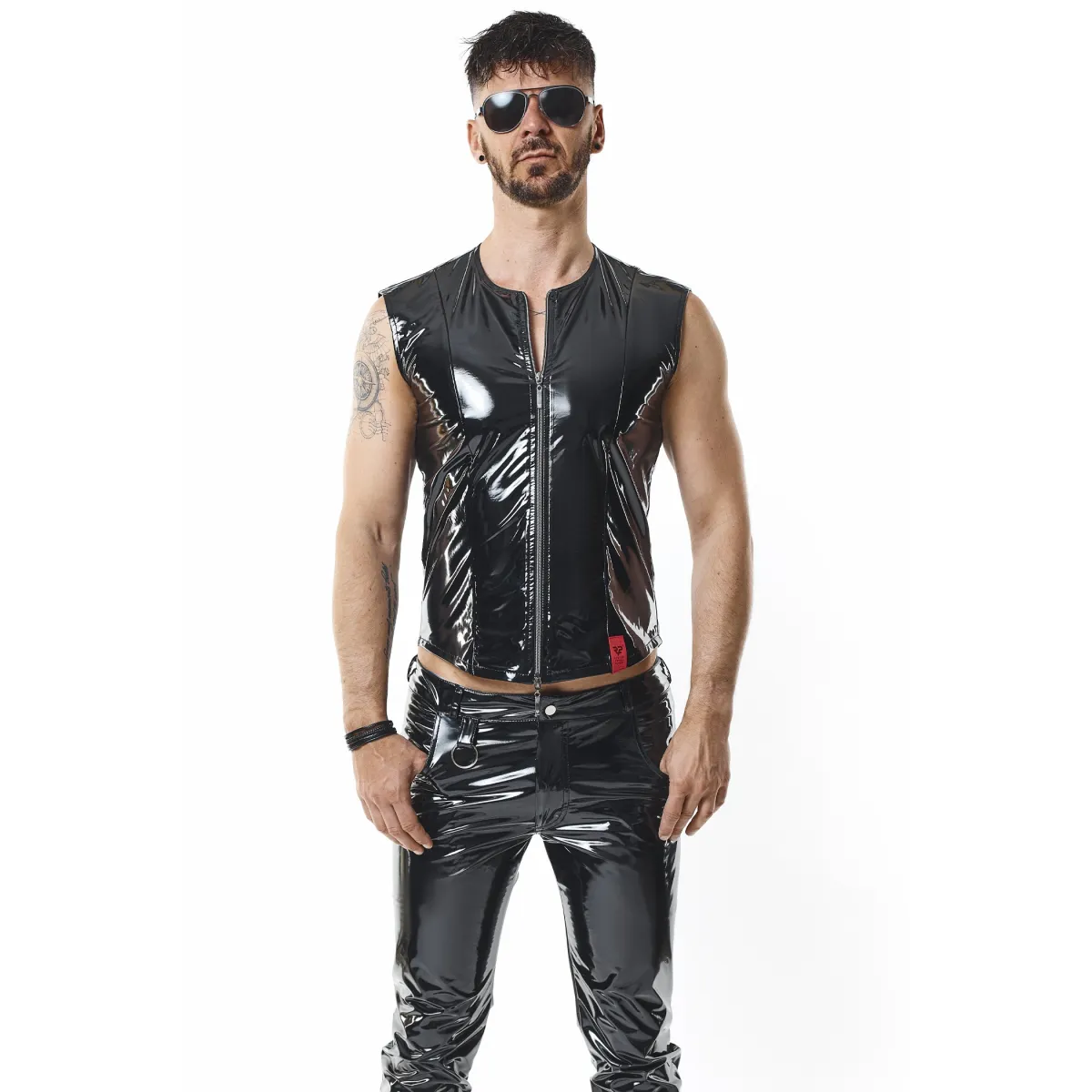 PVC Herren Weste RMOtelloPVC schwarz von nextGEN Collection | Fesselliebe.de