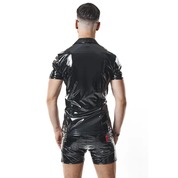 PVC Polo Shirt RMRodolfoPVC schwarz von nextGEN Collection | Fesselliebe.de