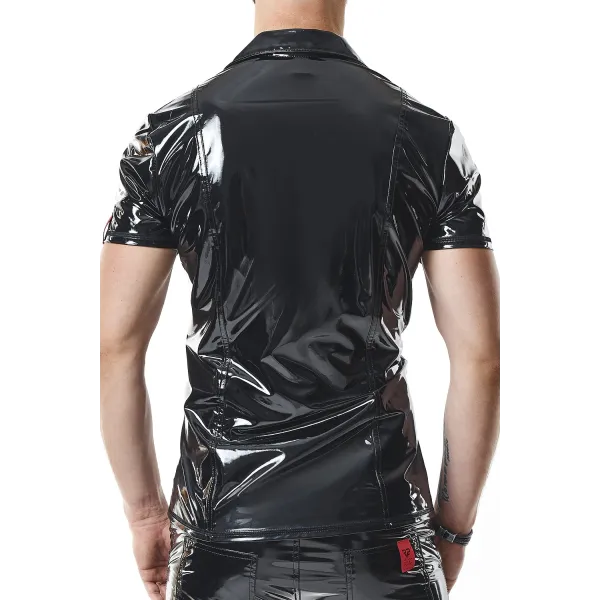 PVC Polo Shirt RMRodolfoPVC schwarz von nextGEN Collection | Fesselliebe.de