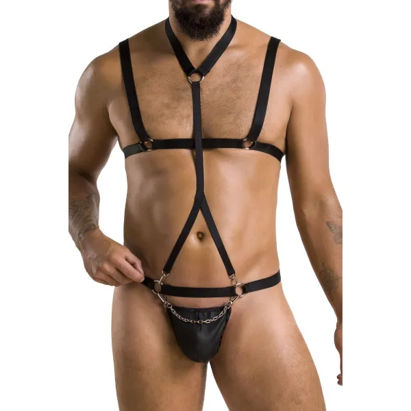 Schwarzes Harness Set 039 von Passion | Fesselliebe.de