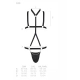 Schwarzes Harness Set 039 von Passion | Fesselliebe.de