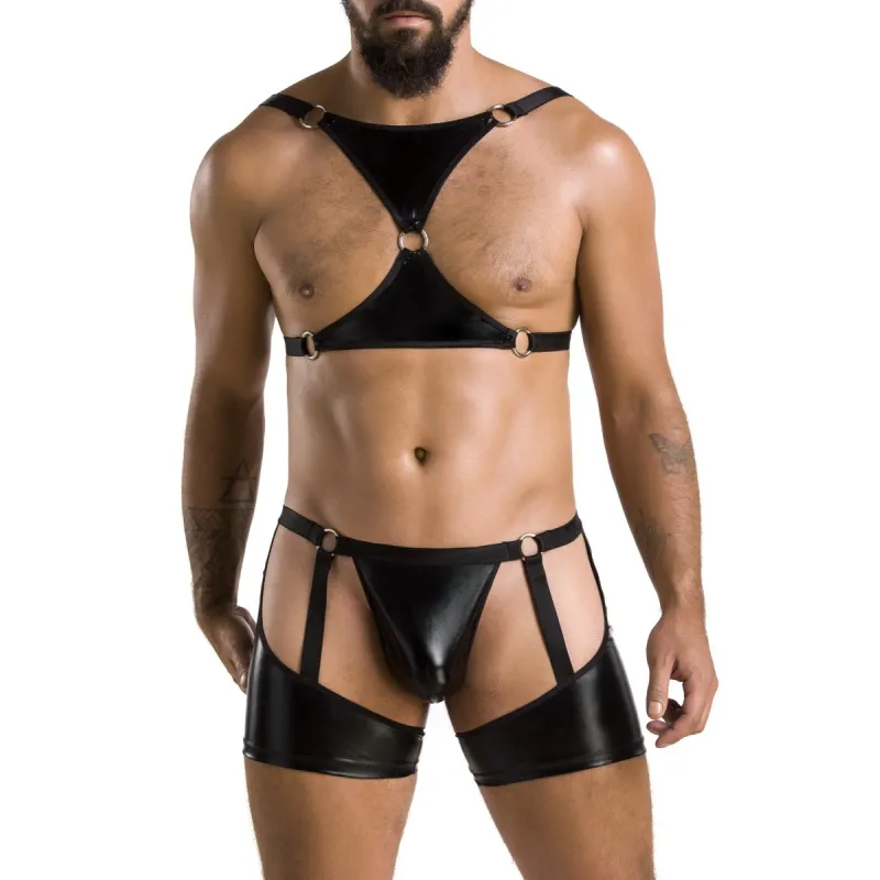2-teilgies Herren Set 047 schwarz von Passion | Fesselliebe.de