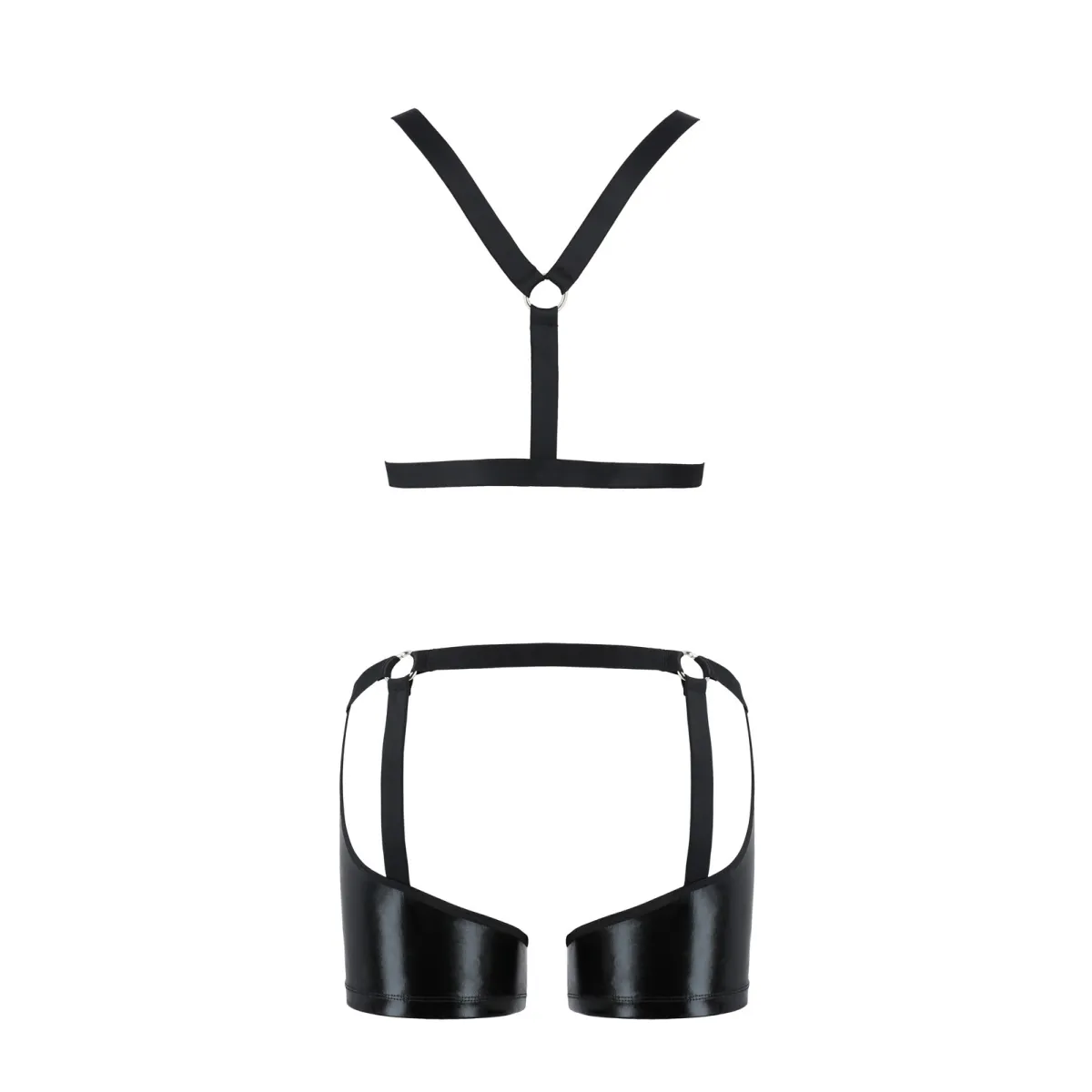 2-teilgies Herren Set 047 schwarz von Passion | Fesselliebe.de