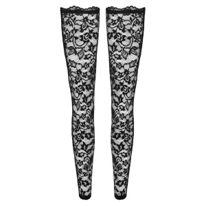 F327 Spitzenstrümpfe von Noir Handmade