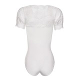 Ecru Body mit Spitze KA923333 von Kalimo | Fesselliebe.de