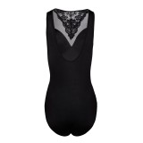 Schwarzer Body mit Netzeinsatz und Spitze KA923328 von Kalimo | Fesselliebe.de