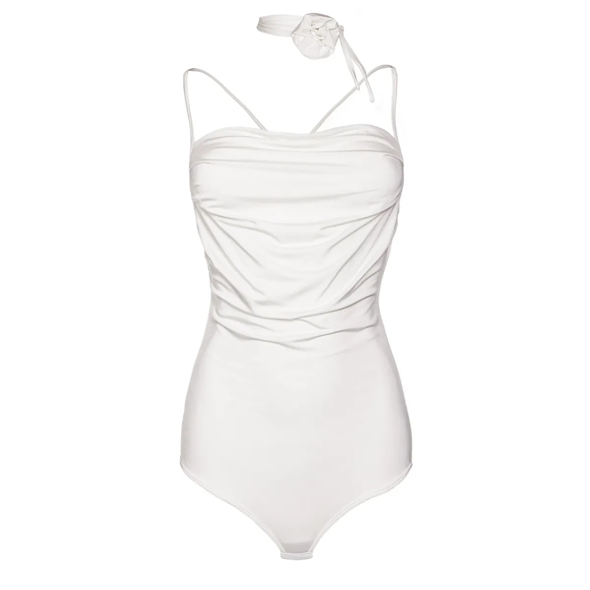 Ecru Microfaser Body KA923566 von Kalimo | Fesselliebe.de