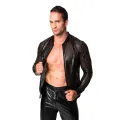 Schwarze Powerwetlook Jacke H076 von Noir Handmade Chaos Collection