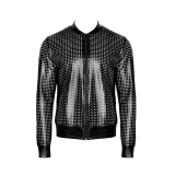 Schwarze Powerwetlook Jacke H076 von Noir Handmade Chaos Collection | Fesselliebe.de