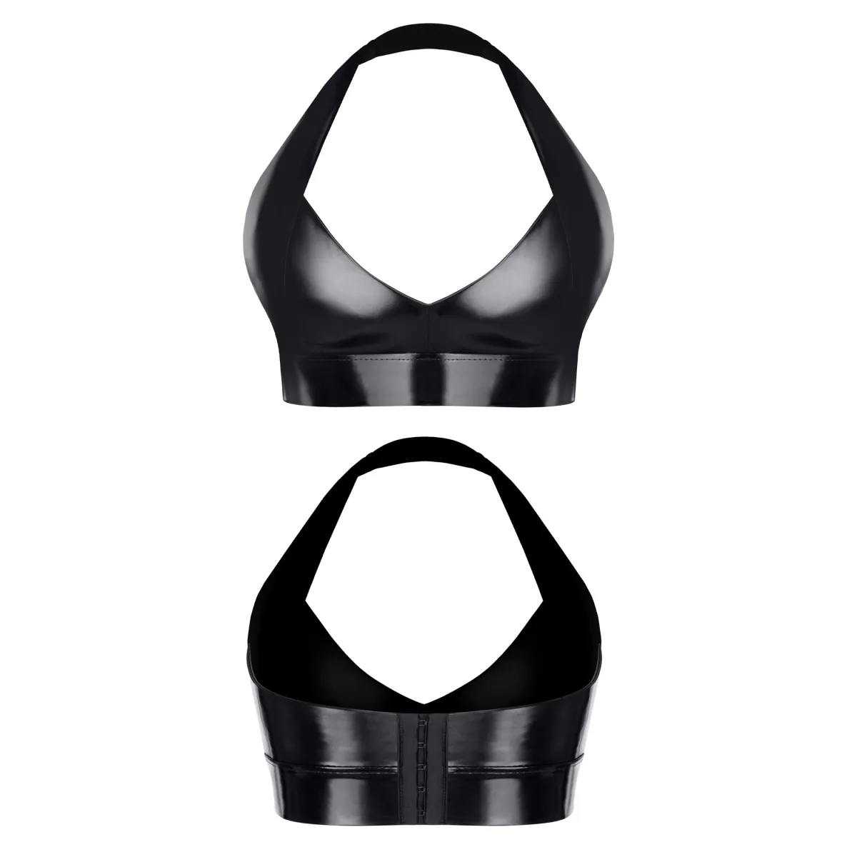 Schwarzes Damen-Top TDBettina001 von Demoniq Total Domination Collection | Fesselliebe.de