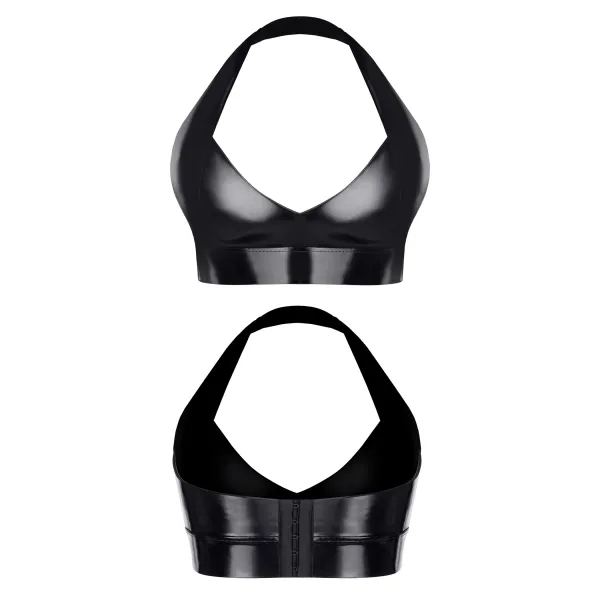 Schwarzes Damen-Top TDBettina001 von Demoniq Total Domination Collection | Fesselliebe.de