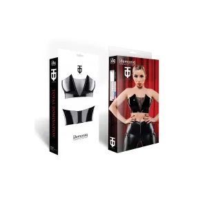 Schwarzes Damen-Top TDGerda001 von Demoniq Total Domination Collection