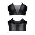 Schwarzes Damen-Top TDHilda001 von Demoniq Total Domination Collection