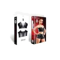 Schwarzes Damen-Top TDHilda001 von Demoniq Total Domination Collection