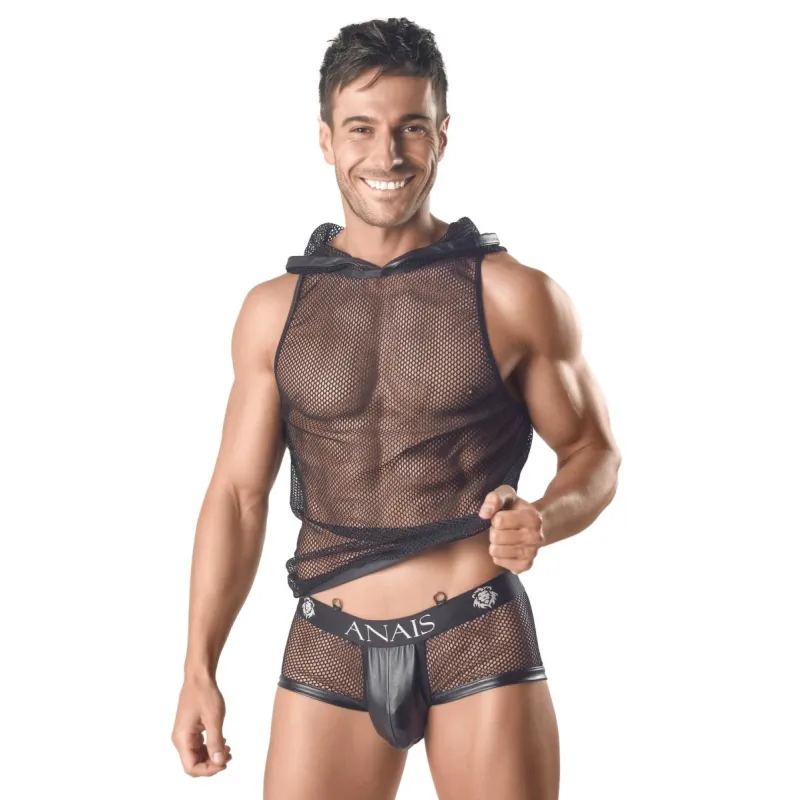 Herren Kapuzen-Netz-Shirt 054992 von Anais for Men | Fesselliebe.de