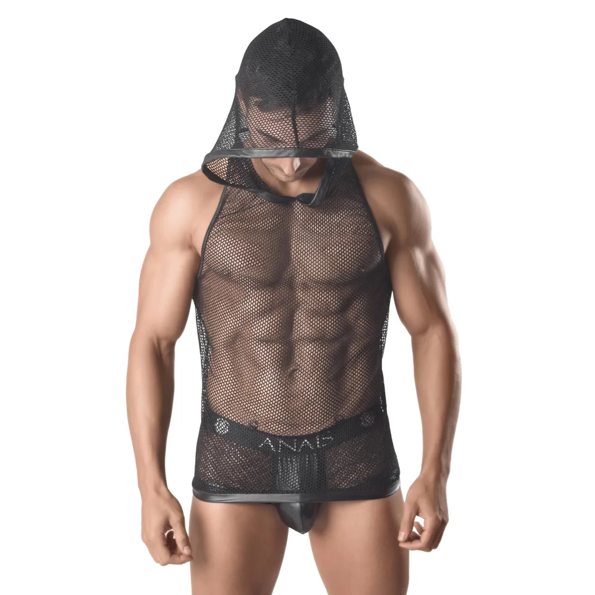 Herren Kapuzen-Netz-Shirt 054992 von Anais for Men | Fesselliebe.de