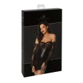F340 Wetlook Minikleid mit Spitze von Noir Handmade