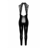F342 Wetlook Overall mit Spitzen Ausschnitt von Noir Handmade | Fesselliebe.de