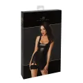 F344 Wetlook Minikleid mit Strumpfband von Noir Handmade