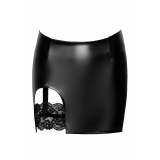 F345 Wetlook Minirock mit Strumpfband von Noir Handmade | Fesselliebe.de