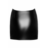 F345 Wetlook Minirock mit Strumpfband von Noir Handmade | Fesselliebe.de