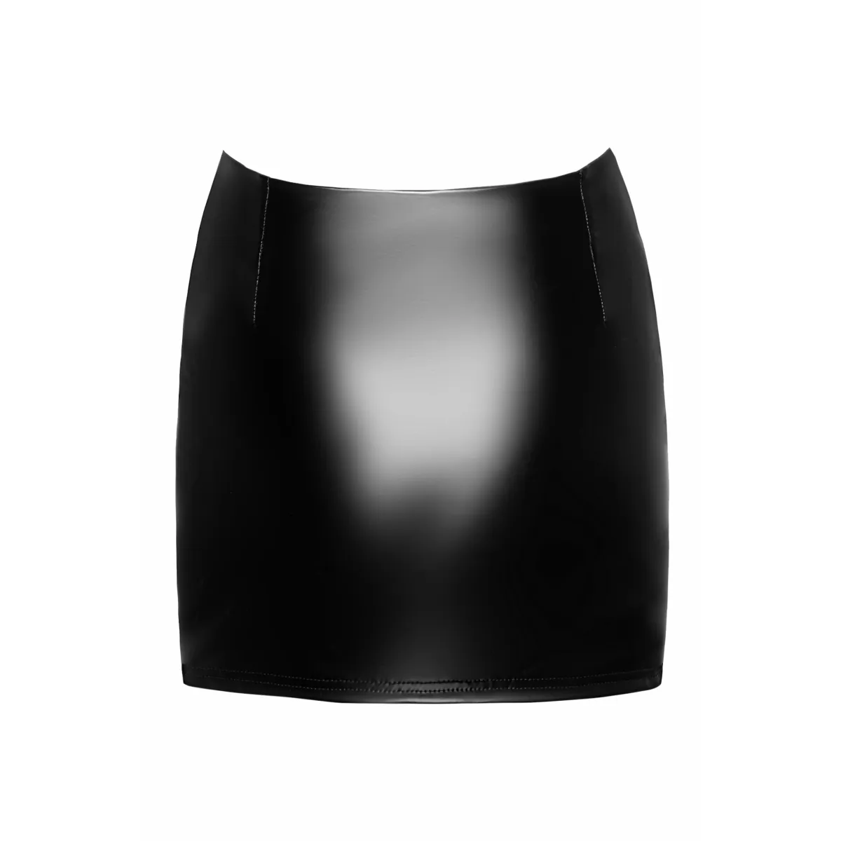 F345 Wetlook Minirock mit Strumpfband von Noir Handmade | Fesselliebe.de