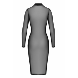 F347 halblanges Kleid aus feinem Netz von Noir Handmade | Fesselliebe.de