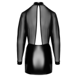 F348 Tüll-Minikleid mit Wetlook von Noir Handmade | Fesselliebe.de