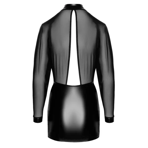 F348 Tüll-Minikleid mit Wetlook von Noir Handmade | Fesselliebe.de