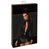 F348 Tüll-Minikleid mit Wetlook von Noir Handmade | Fesselliebe.de